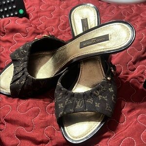 Louis Vuitton Women's Black Sandals